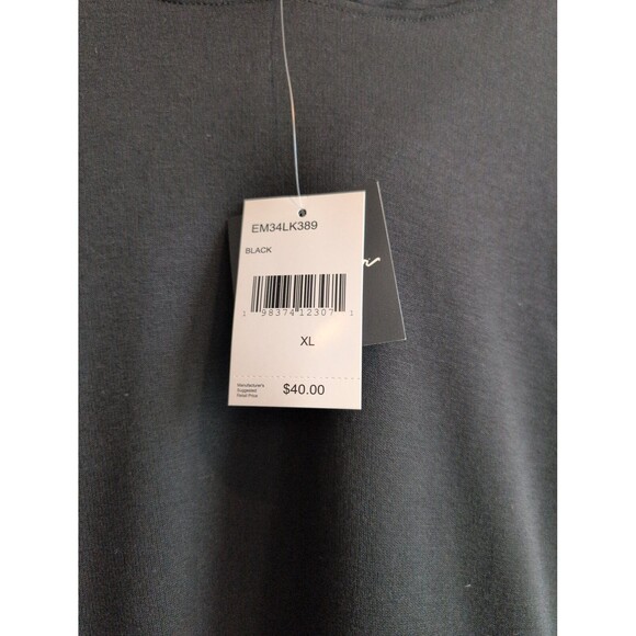 Eddie Bauer Men's Lounge Long Sleeve Soft Fashion Pullover Hoodie Black XL - Picture 2 of 4